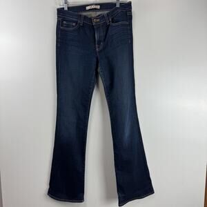J Brand Boot Leg 318 Ink Jeans Blue Stretch Dark Wash Mid Rise Pockets Denim 28